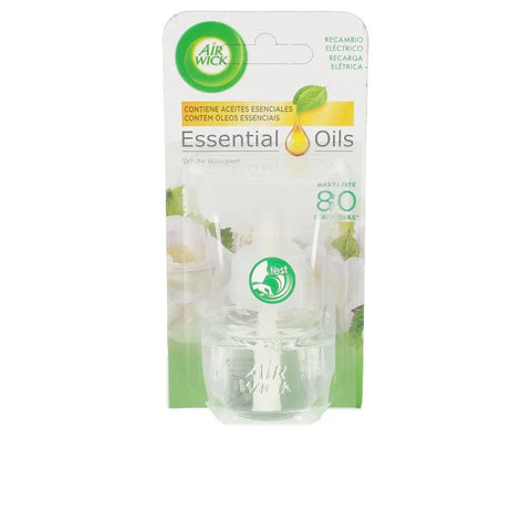 Air-Wick electric air freshener refill in White Bouquet scent, 19ml, by Jag Couture London New York, shown in the image.