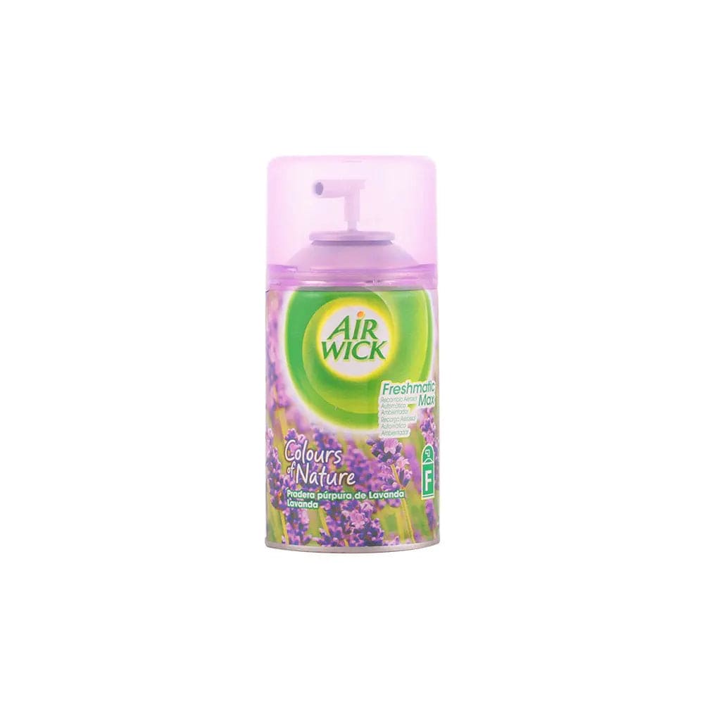 Air-Wick Freshmatic lavender air freshener refill in a 250ml bottle from Jag Couture London New York.
