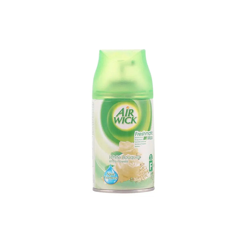 Air-Wick Freshmatic White 250ml air freshener refill by Jag Couture London New York, designed to refresh ambient spaces.