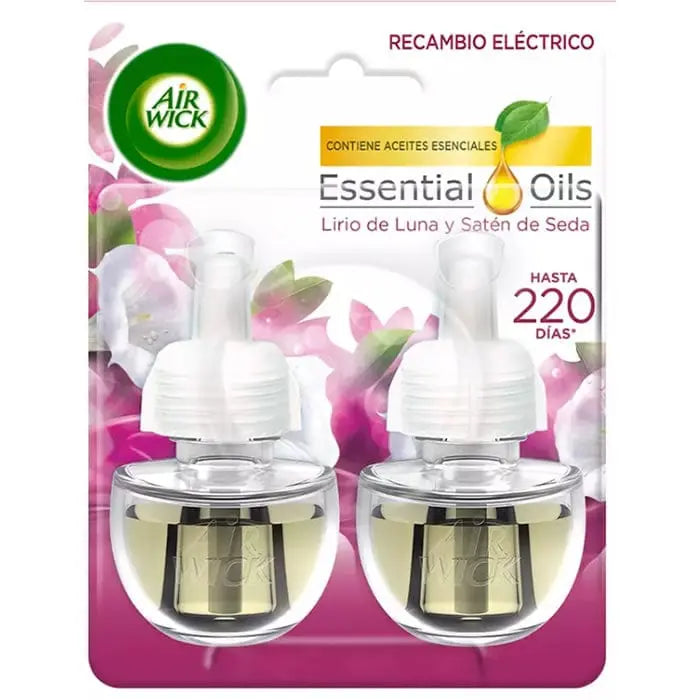 Air-Wick Satin and Moon Lilly electric air freshener refill bottles, 2x19ml, from Jag Couture London - New York.