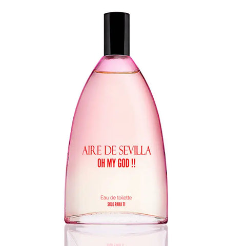 A 150ml Aire De Sevilla Oh My God Eau De Toilette spray by Jag Couture London-New York, featuring elegant perfume packaging.