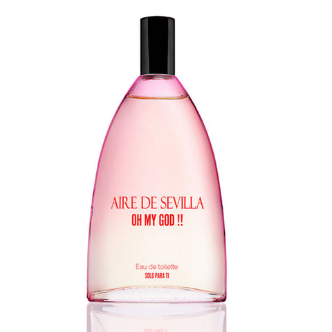 A 150ml bottle of Aire De Sevilla Oh My God!! Eau De Toilette Spray by Jag Couture London in elegant packaging.