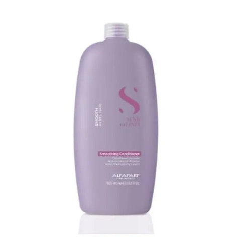 Alfaparf Milano Semi Di Lino Smooth Smoothing Conditioner in 1000ml bottle, designed to tame frizz and add shine to hair.