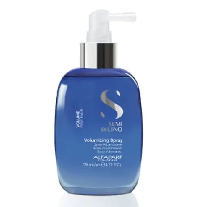 Alfaparf Milano Semi Di Lino Volumizing Spray in 125ml bottle, designed to add volume and shine to hair.