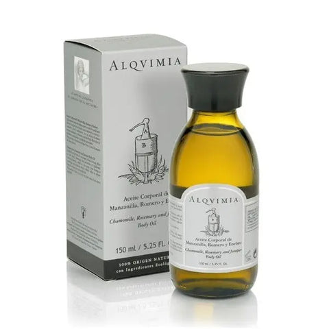 Alqvimia Alquimia Aceite Corp Manz Eneb Rom in 150ml bottle, natural skincare product by Jag Couture London New York.