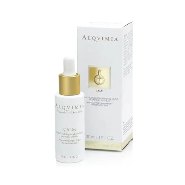 Alqvimia Ess Beautiful SR Calm 30ml bottle, natural skincare product with calming properties, on a neutral background.