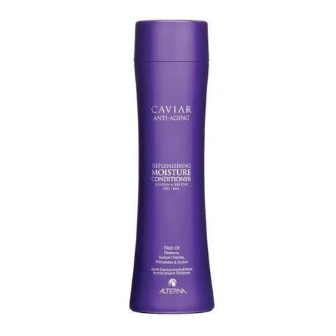 Alterna Caviar Anti-Aging Replenishing Moisture Conditioner in 250ml bottle, featuring luxurious conditioner with caviar extract for nourishing hair.