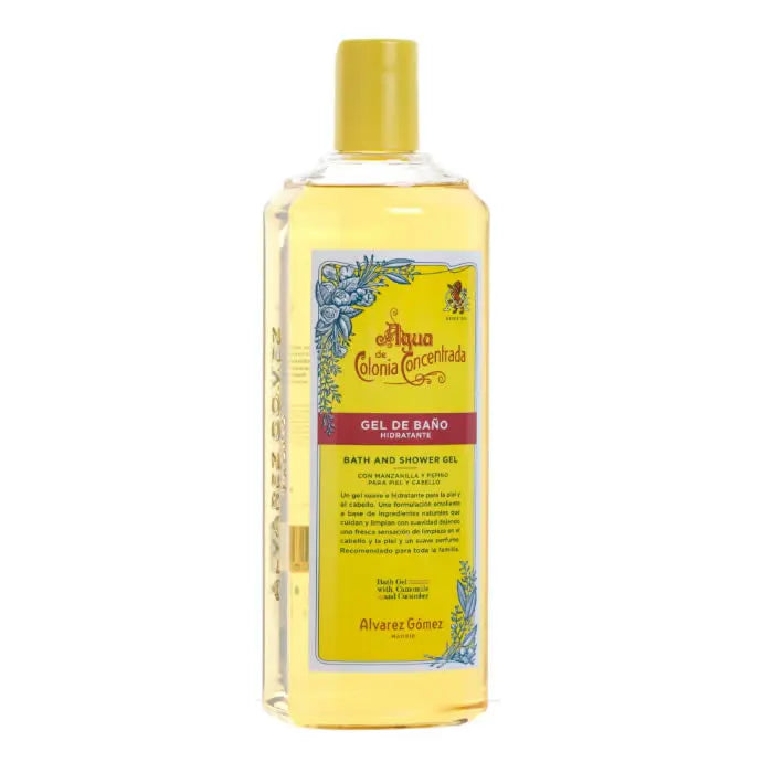 Alvarez Gomez Agua De Colonia Concentrada shower gel in 300ml bottle, with elegant packaging and branding visible.