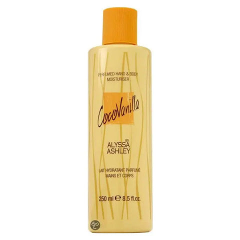 Alyssa Ashley CocoVanilla perfumed hand and body moisturizer bottle, 100ml, by Jag Couture London New York.