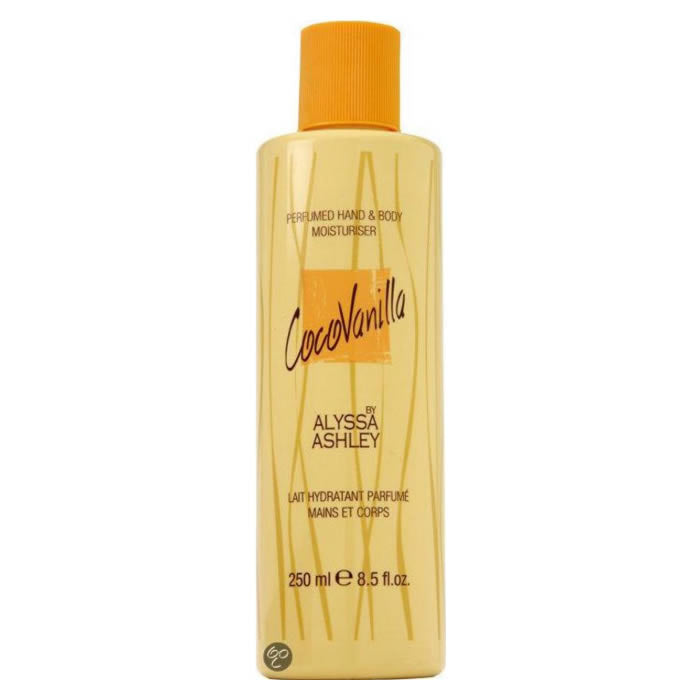 Jag Couture London Alyssa Ashley CocoVanilla perfumed hand and body moisturizer in 100ml container, featuring coconut vanilla scent.