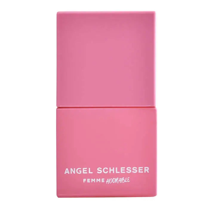 Angel Schlesser Femme Adorable Eau De Toilette spray 50ml, featuring the elegant bottle design by Jag Couture London New York.