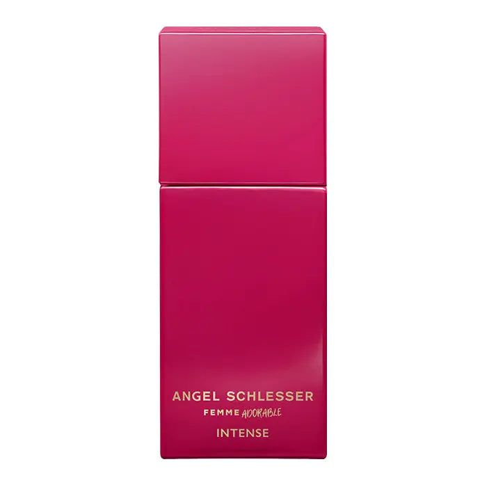 Angel Schlesser Femme Adorable Intense Eau de Perfume spray 100ml from Jag Couture London New York, elegant perfume bottle with floral design.