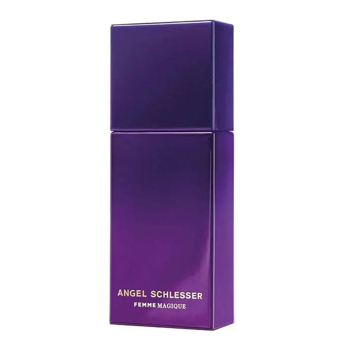 Angel Schlesser Femme Magique perfume spray 100ml bottle, elegant design, showcasing the fragrance for women.