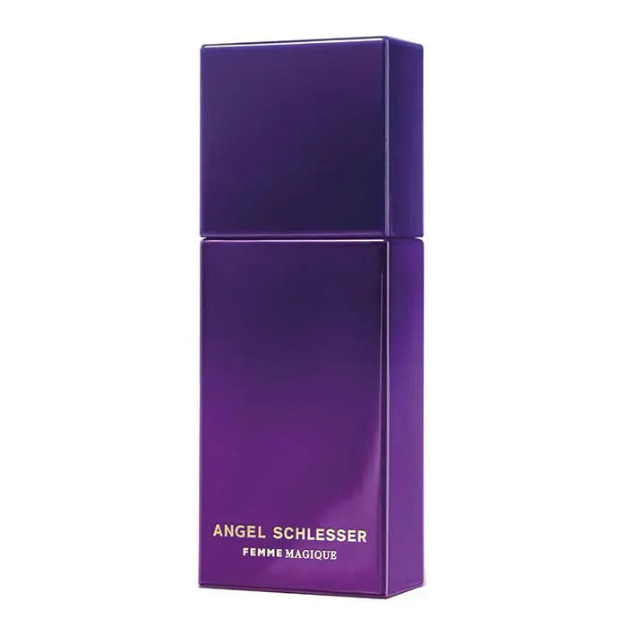 Angel Schlesser Femme Magique Eau de Perfume spray in 100ml bottle, elegant design, showcasing the fragrance container.