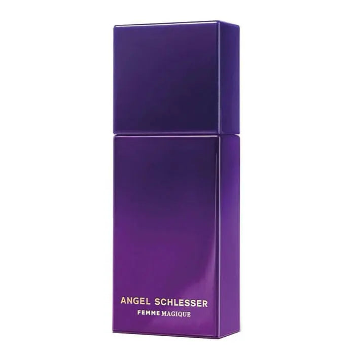Angel Schlesser Femme Magique Eau de Perfume spray in 100ml bottle, featuring elegant packaging and floral fragrance details.
