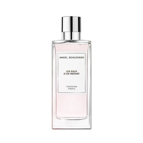 Angel Schlesser Les Eaux D'Un Instant Inmense Peony Eau De Toilette spray 100ml bottle with floral design and elegant packaging