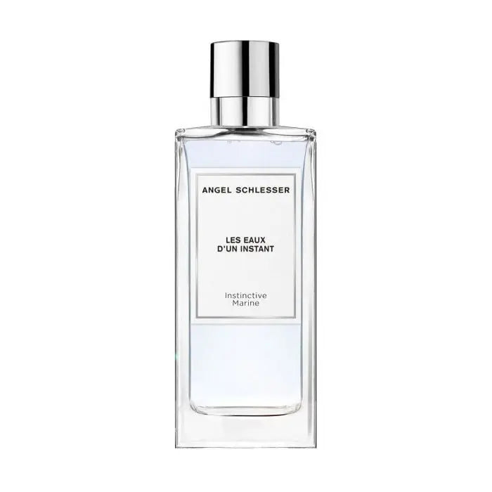 Angel Schlesser Les Eaux D'Un Instant Instinctive Marine Eau De Toilette spray 100ml, featuring elegant packaging and branding.