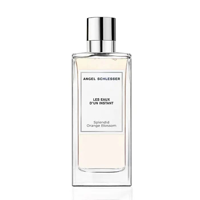 Angel Schlesser Splendid Orange Blossom Eau De Toilette spray in 100ml bottle, featuring bright orange blossom fragrance.