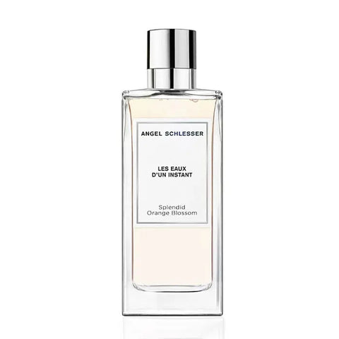 Angel Schlesser Splendid Orange Blossom Eau De Toilette spray in 100ml bottle, featuring a floral orange blossom design.