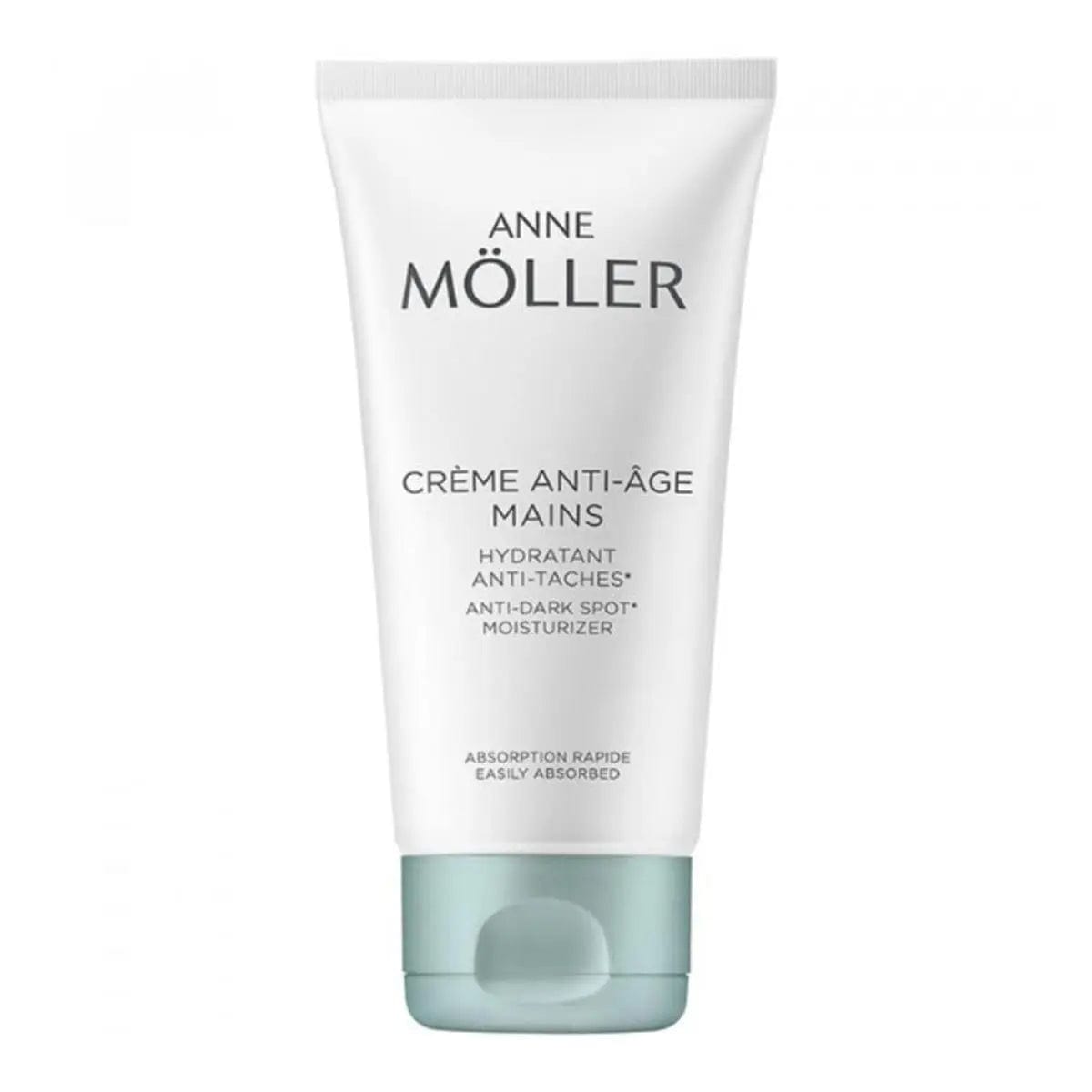 Anne Moller Antiaging Hand Cream in 100ml jar, featuring smooth texture and elegant packaging by Jag Couture London New York.