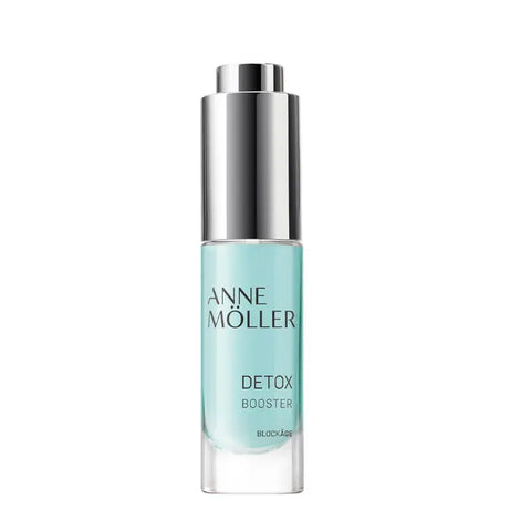 Anne Möller Blockâge Detox Booster in 10ml bottle, displayed with sleek packaging and branding from Jag Couture London New York