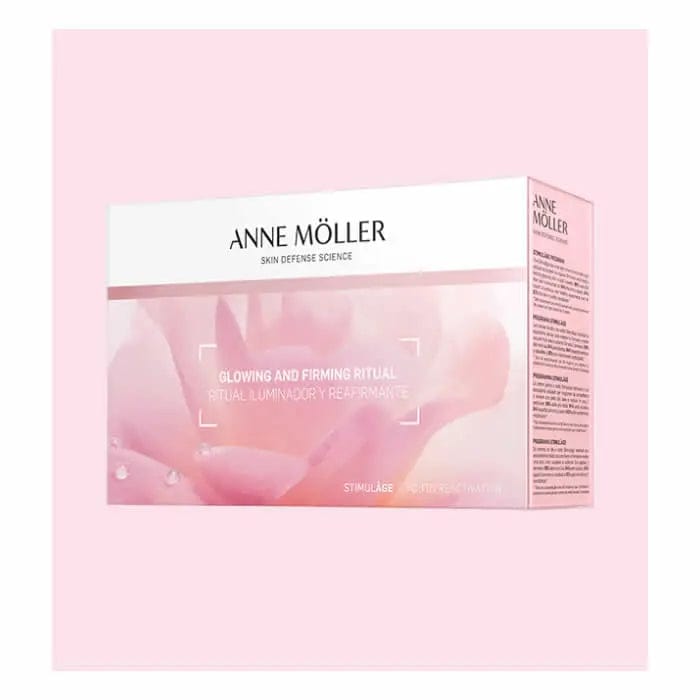 Set of four Anne Möller Glow Firming Rich Cream SPF15 50ml jars, nourishing skincare by Jag Couture London and New York.