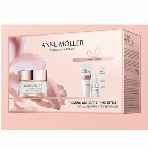 Set of four Anne Möller Rosage Day Extra Rich Cream 50ml jars, featuring luxurious skincare from Jag Couture London New York.