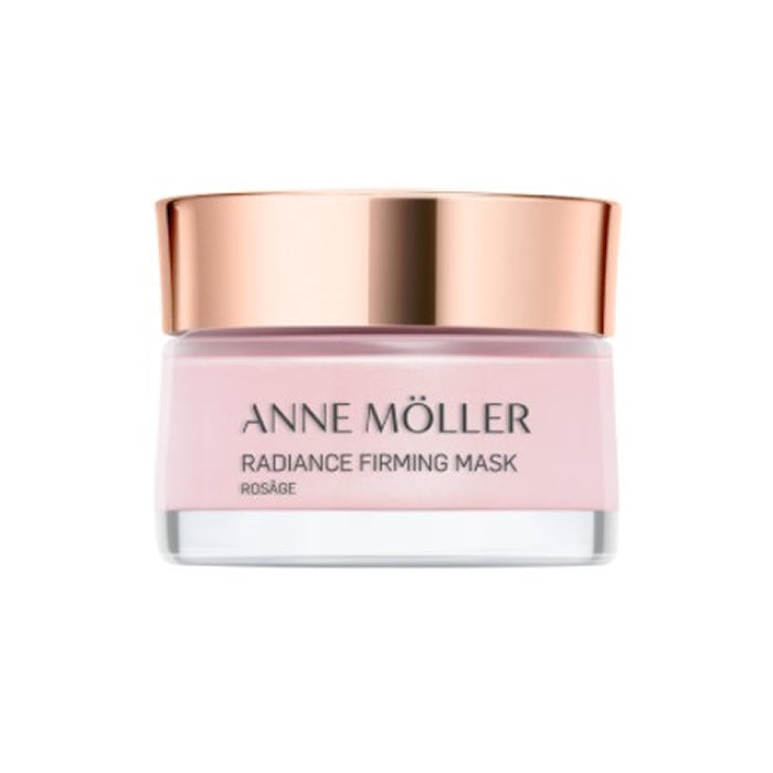 Anne Möller Rosâge Radiance Firming Mask in 50ml jar, featuring smooth cream texture and elegant packaging.