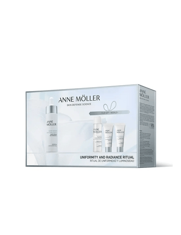 Anne Möller Living Perfectia Day and Night Ritual set with two 50ml skincare bottles, natural skincare products by Anne Möller.