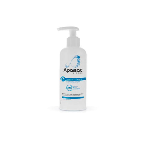 Jag Couture London Apaisac Biorga Moisturising Cleansing Emulsion 200ml, creamy facial cleanser for 24-hour hydration.