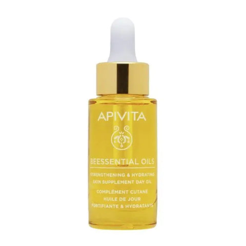 Jag Couture London image of Apivita Beessential Oils Day Oil for skin, 15ml, nourishing and moisturizing skin supplement.