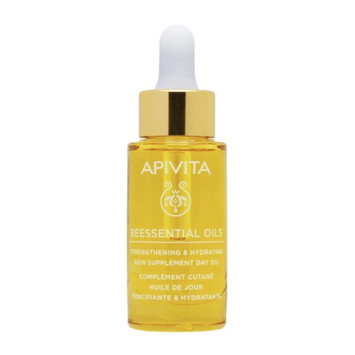 Jag Couture London image of Apivita Beessential Oils Day Oil, a 15ml skin supplement for strengthening and moisturizing.