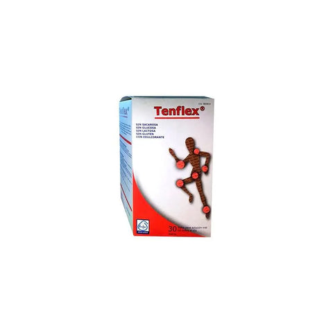 Arafarma Tenflex 30 packets of 11.6g from Jag Couture London - New York, featuring individual packets of the nutritional supplement.