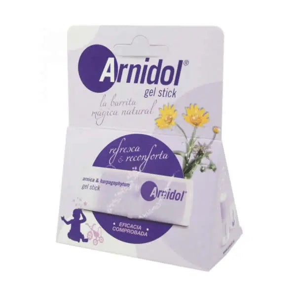 Arnidol Gel Stick 15g by Jag Couture London New York, a portable soothing gel for skin relief.