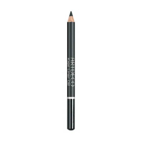 Artdeco Kajal Liner 02 Black by Jag Couture London - New York, 1.1g, close-up of black eyeliner pencil with sharpened tip.