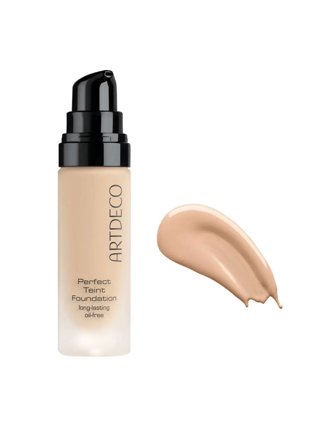 Artdeco Perfect Teint Foundation Oil-Free by Jag Couture London - New York, close-up of the smooth, oil-free foundation in a compact.