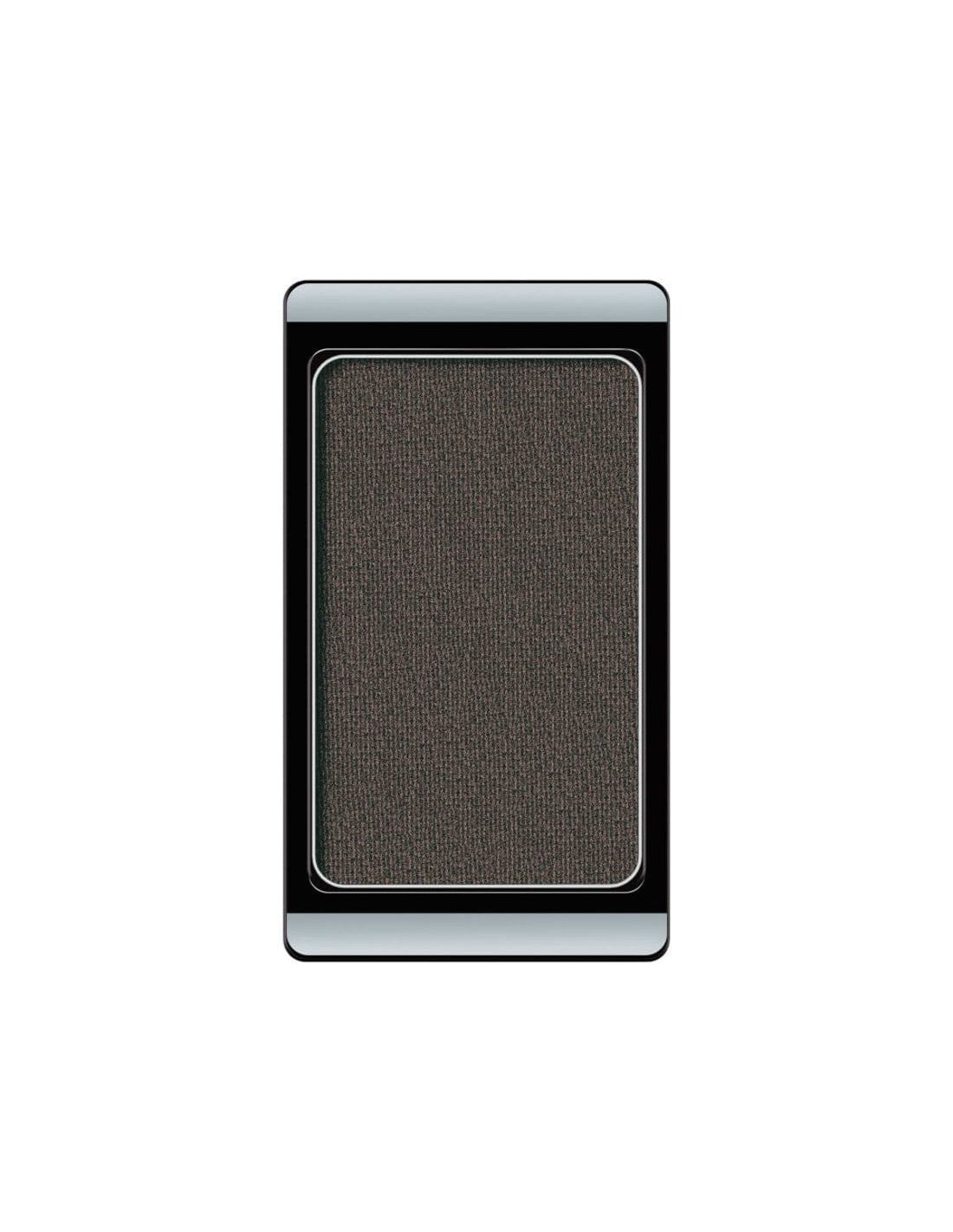 Artdeco Pearly Copper Brown eyeshadow from Jag Couture London, showing a close-up of the 0.8g compact with shimmering copper-brown shade.