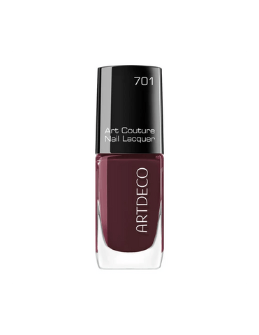 Artdeco Uñas Art Couture Nail Lacquer by Jag Couture London and New York, featuring a glossy, vibrant nail polish bottle.