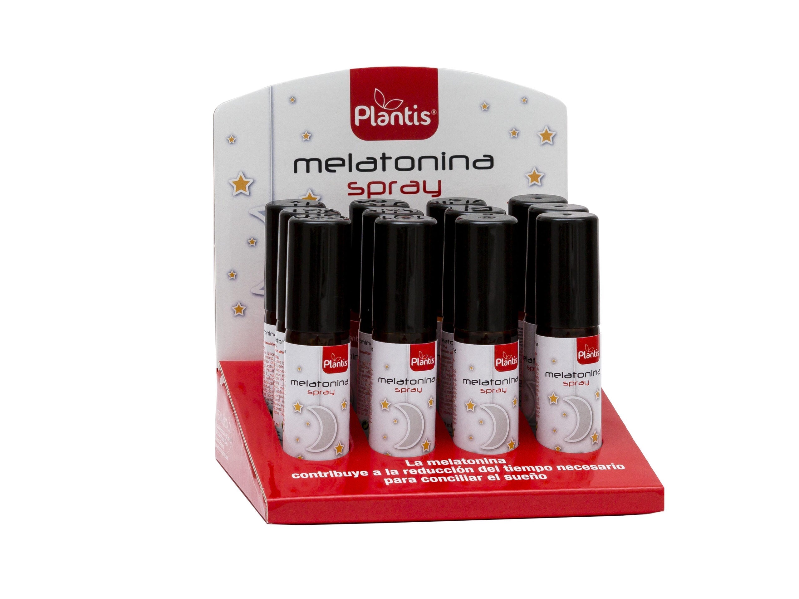 Artesania Melatonina Plantis Spray in 20ml bottle by Jag Couture London - New York, showing the product with packaging and spray nozzle.