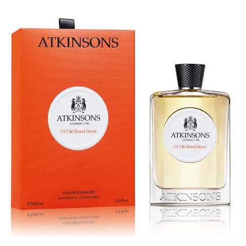 Atkinsons 24 Old Bond Street Eau De Cologne spray by Jag Couture London New York, 100ml bottle, elegant design and classic fragrance.