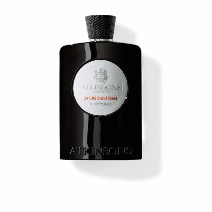 Atkinsons 24 Old Bond Street Triple Extract Eau De Cologne spray bottle, 100ml, with elegant packaging and classic design.