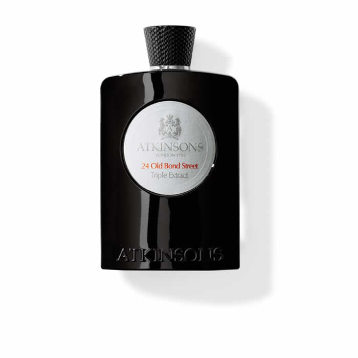 Atkinsons 24 Old Bond Street Triple Extract Eau de Cologne spray 100ml, featuring elegant packaging and classic design.