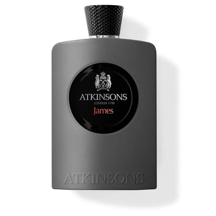 Atkinsons James Eau De Parfum spray 100ml by Jag Couture London - New York, featuring the elegant perfume bottle.
