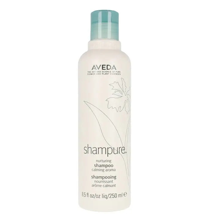 Aveda Shampure Nurturing Shampoo 250ml bottle with sleek packaging, designed for gentle hair cleansing by Jag Couture London New York
