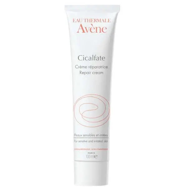 Avene Cicalfate Repair Cream 40ml in a white tube with a blue cap, designed for skin healing and repair.