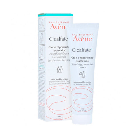 Avène Cicalfate Repairing Protective Cream in 100ml jar, designed to soothe and protect skin with nourishing formula.