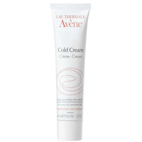 Avene Cold Cream 40ml jar with white lid, moisturizing skincare product from Jag Couture London - New York.