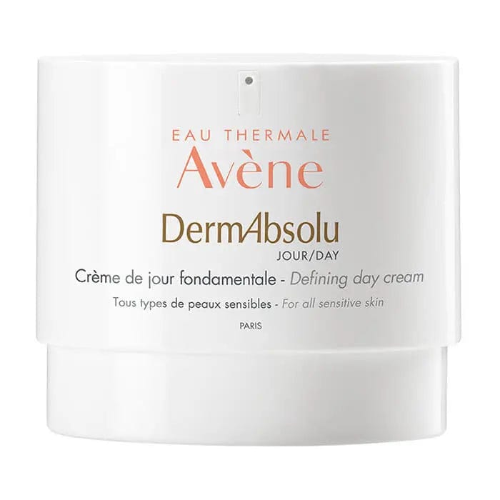 Avene DermAbsolu Defining Day Cream in a 40ml jar, featuring smooth cream with elegant packaging, by Jag Couture London New York.