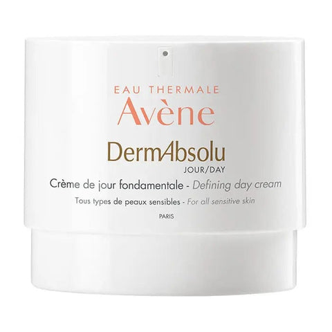 Avene DermAbsolu Defining Day Cream in a 40ml jar, featuring smooth cream with elegant packaging, by Jag Couture London New York.