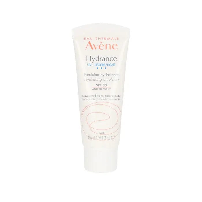 Avene Hydrance Moisturizer SPF30 in 40ml jar, designed for hydrating and protecting skin with sun protection.